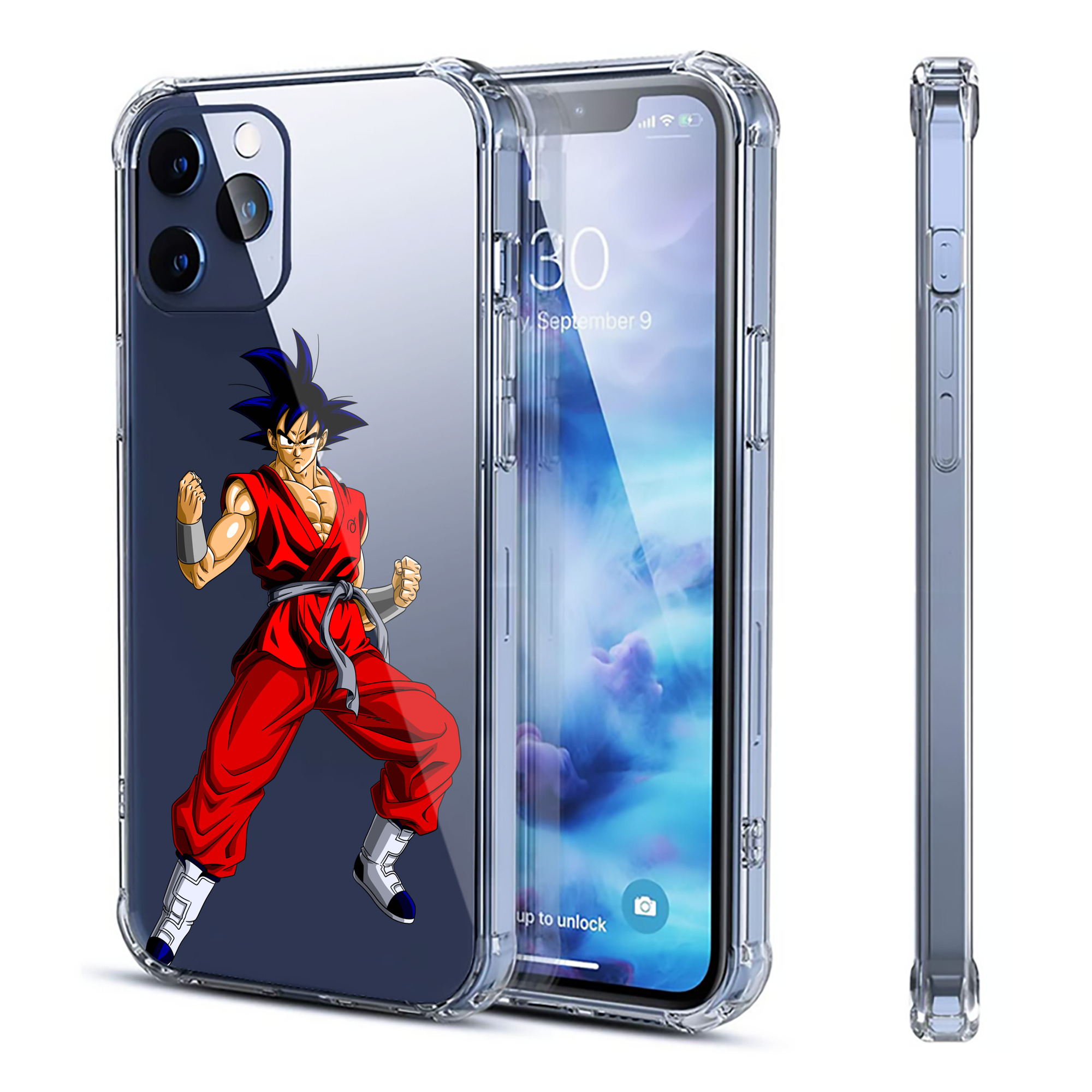 （画像用） ドラゴンボール 孫悟空（そん ごくう）Son Goku カカロット DRAGON BALL Kakarotto 【iPhone 12シリーズ対応】透明スマホケース（クリアソフトケース）